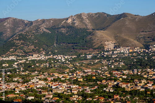 Fotografija Outskirts of Palermo city seen from Monreale, Sicily, Italy