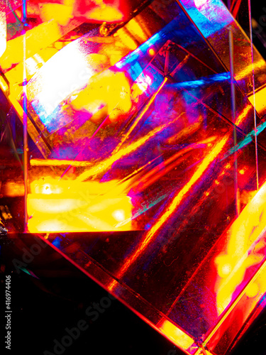 light painting photography, waves of vibrant color against a black background. Long exposure photo of vibrant fairy lights in abstract. abstract color wallpaper	
