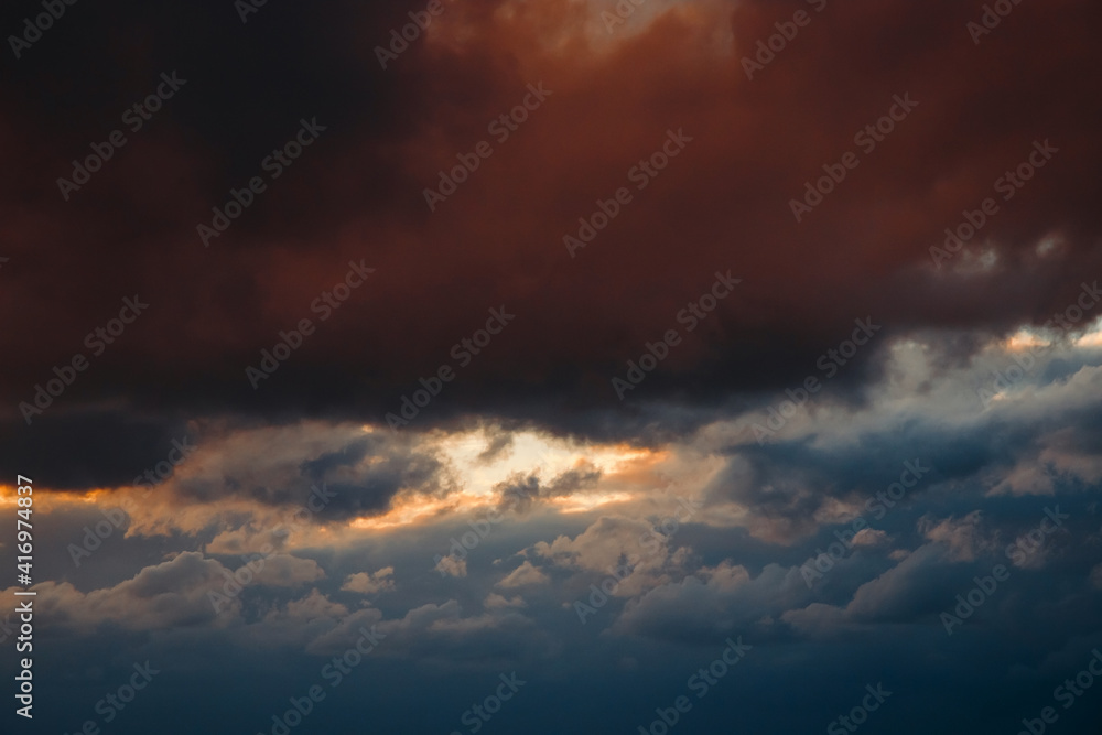 Obraz premium abstract and colorful storm clouds