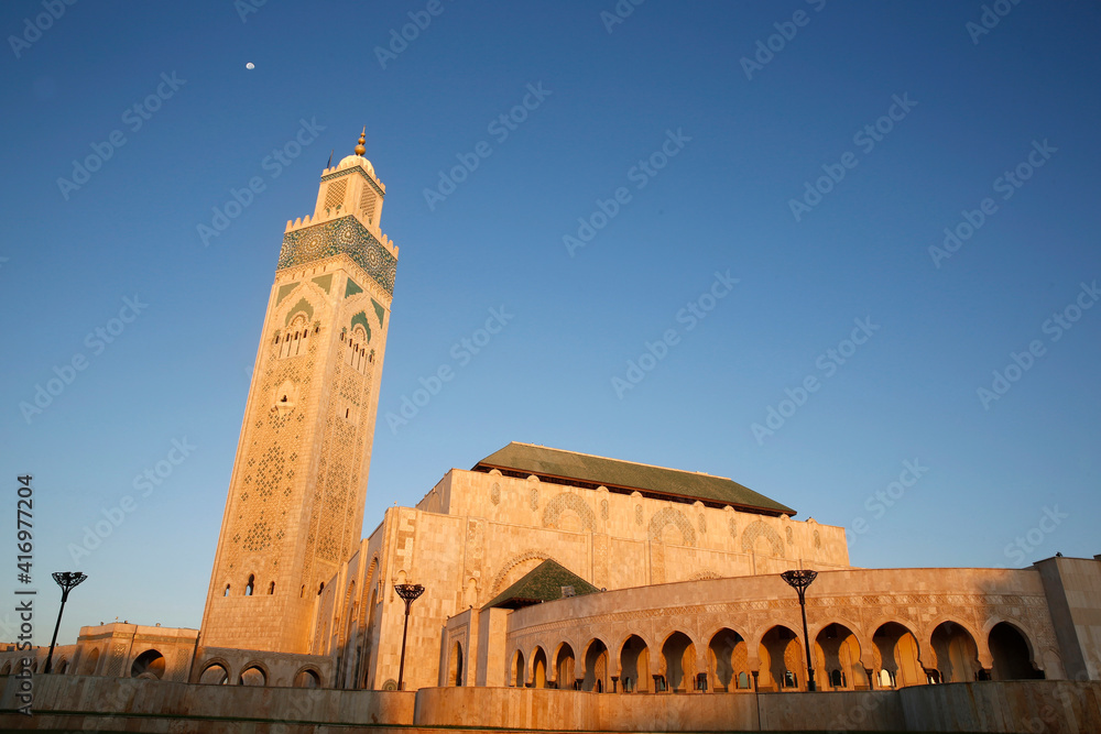 Hassan II mosque, Casablanca, Morocco. 17.10.2019