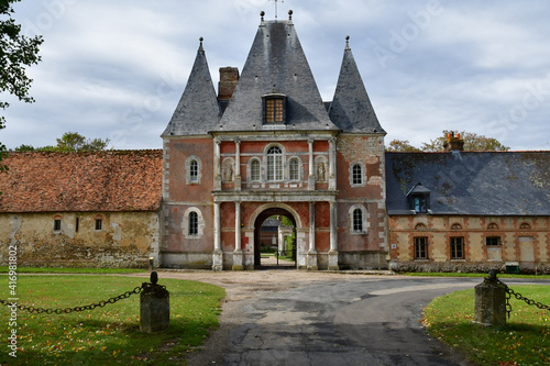 Radepont, France - september 28 2020 : the picturesque Bonnemare castle photo