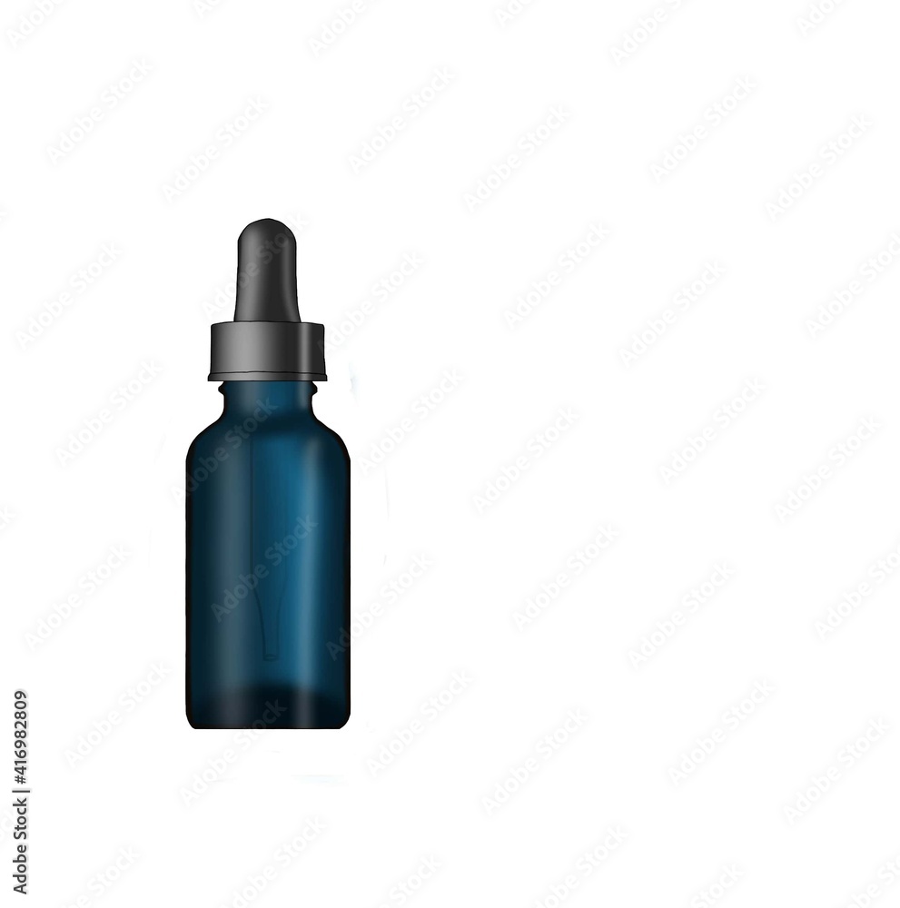 Flacon ambre bleu transparent Flacon ambre bleu transparent