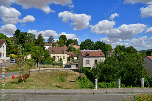 Hardricourt; France - august 4 2020 : the village in summer photo