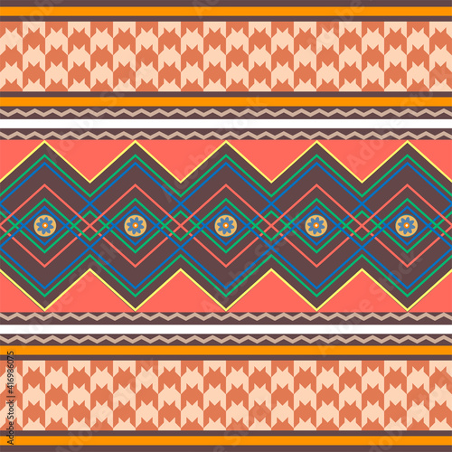 Cute pattern in ethnic style.