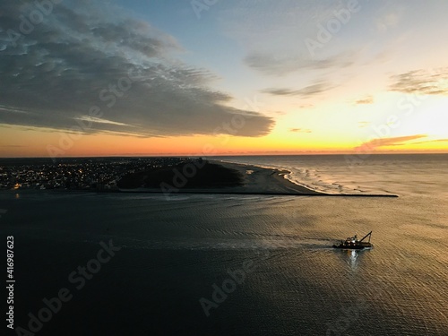 Fototapet View of Brigantine from Atlantic City