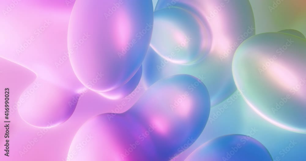 Abstract Background with Colorful Pink Bubbles and Gradient , Relaxing and Calming Flowing Motion. Abstract Background with Colorful Pink Bubbles and Gradient , Relaxing and Calming Flowing Motion.