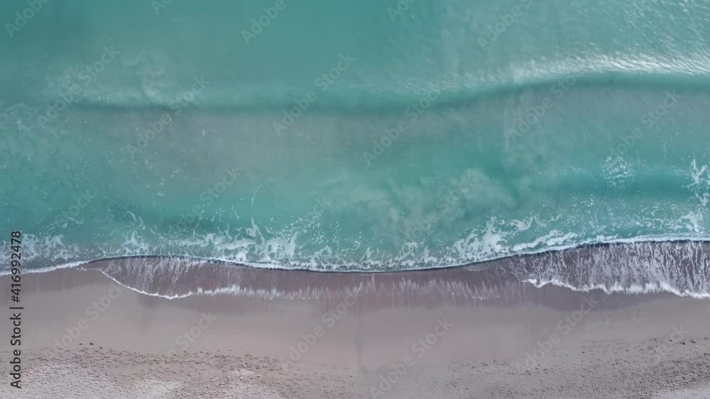 Winter sea water flowing into the water Winter sea water flowing into the water