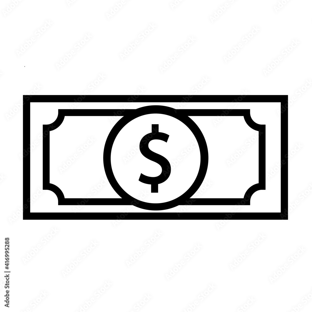 A stack of cash money or dollar bills outline icon. linear style sign, for mobile ui concept app and web design. Money simple line icon. Symbol logo illustration. Pixel perfect graphics. Vector EPS 10 A stack of cash money or dollar bills outline icon. linear style sign, for mobile ui concept app and web design. Money simple line icon. Symbol logo illustration. Pixel perfect graphics. Vector EPS 10