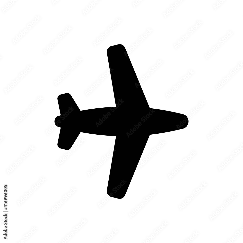 Obraz premium Airplane icon, plane logo line icons in black isolated on white background, fly symbol. Air sign, flight concept travel or airport illustration. For mobile app or design web site. Vector EPS 10