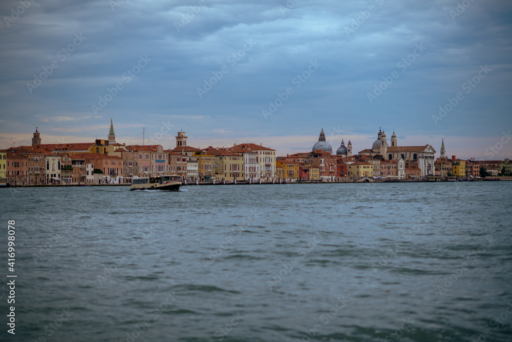 landscape with grand canal in Venice, Italy