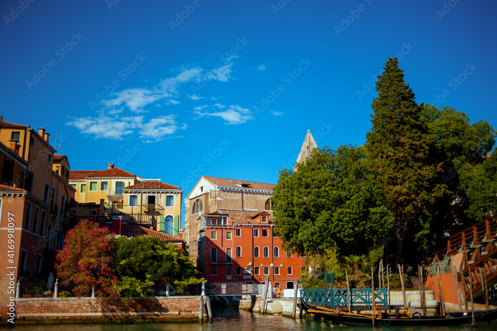 landscape with street in Venice, Italy