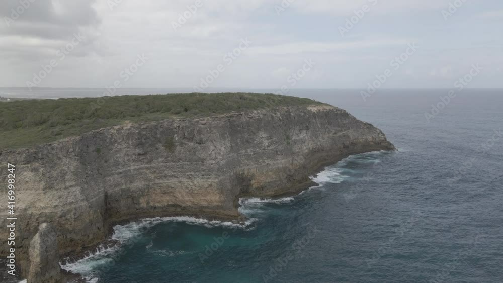 Aerial video of a reef in the middle of the Caribbean sea Aerial video of a reef in the middle of the Caribbean sea