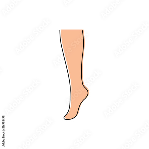 woman foot icon female foot sign