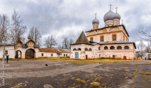 The Cathedral of the Sign is located in Veliky Novgorod near the Church of the Transfiguration of the Lord on Ilyin Street. photo