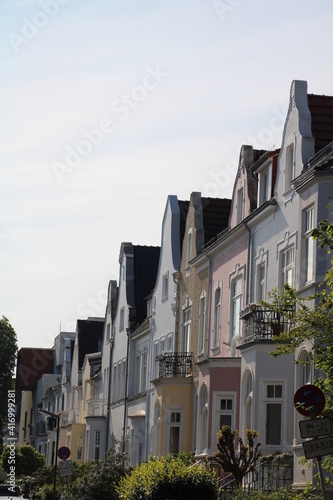 Old townhouses in Bremen Schwachhausen, Germany / Altbremerhäuser in Bremen Schwachhausen, Deutschland