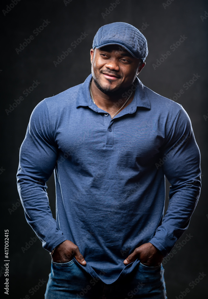 Beautiful afro man. Portrait of a young african american man Beautiful afro man. Portrait of a young african american man
