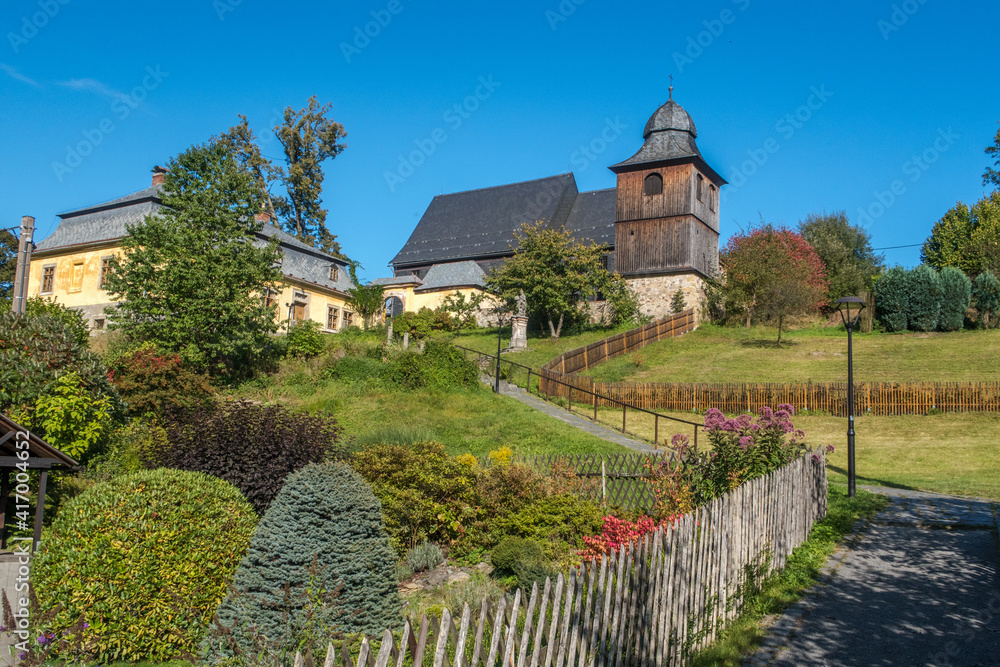 church in the village / czech republic - krystofovo udoli