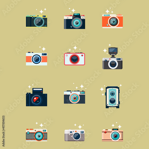 Photo camera icons