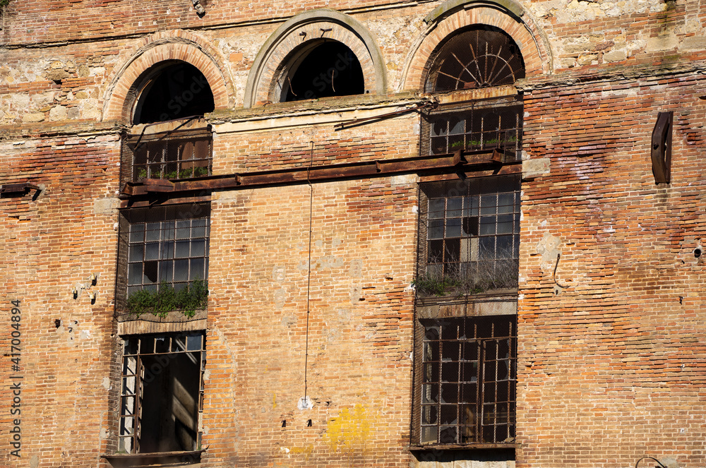 Fototapeta premium industrial archeology an external wall