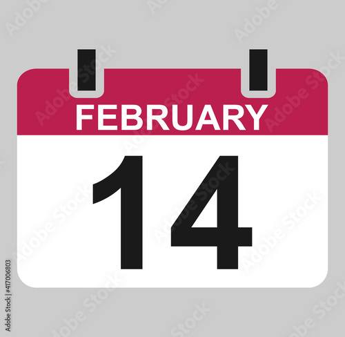 Calendar icon, date event symbol isolated on white background. Vector web button