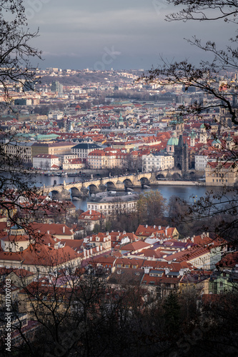 view of the city Prague