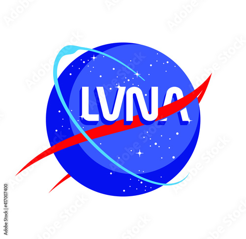 Luna space illustration with nerd reference