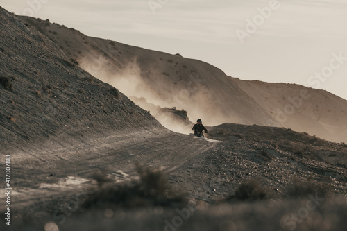 Quad race in the desert Patagonia - Pyerto Madryn - Argentina © jeremie