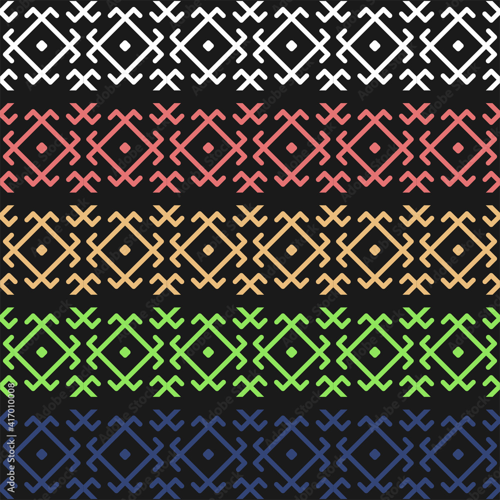 The background is made in a traditional ancient Ukrainian pattern. Embroidery or pagan symbols. The background is made in a traditional ancient Ukrainian pattern. Embroidery or pagan symbols.