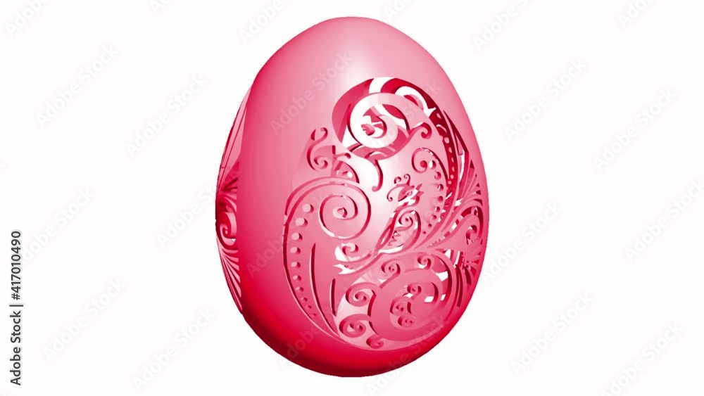 Openwork Easter Egg 3D animation. Openwork Easter Egg 3D animation.