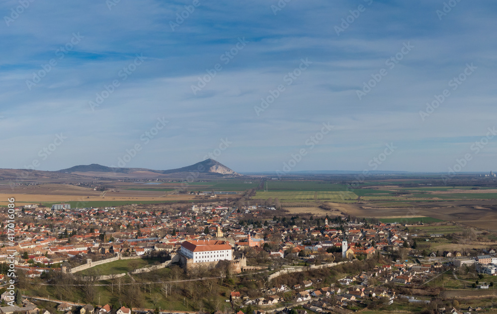 Aerial photo from Siklos castle