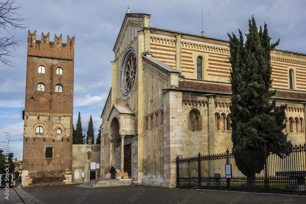 Basilica di San Zeno Maggiore in Verona. Basilica di San Zeno Maggiore