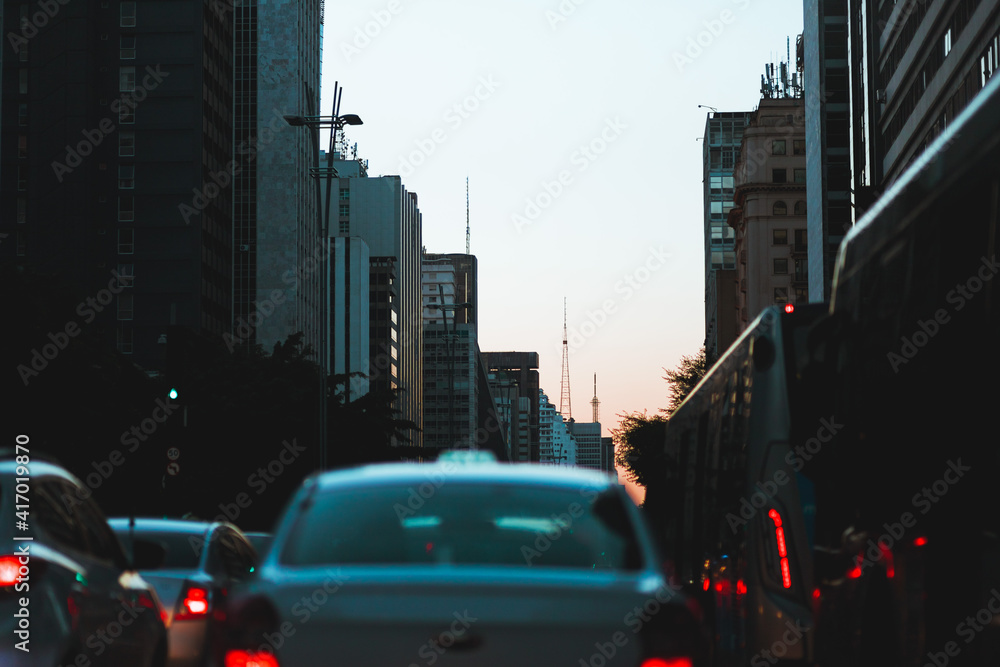 traffic in the city
