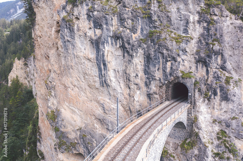 Obraz na płótnie Landwasser viaduct, Switzerland w salonie