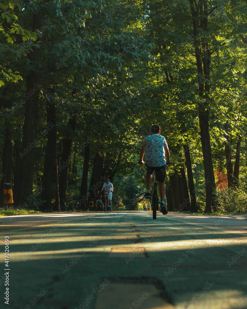 custom made wallpaper toronto digitalbike riding in the park in Bucharest 