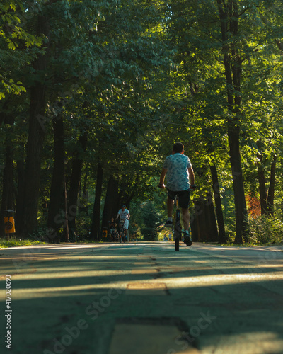 Wallpaper Mural bike riding in the park in Bucharest  Torontodigital.ca