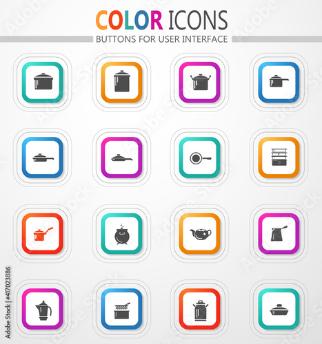 Dishes Icons set