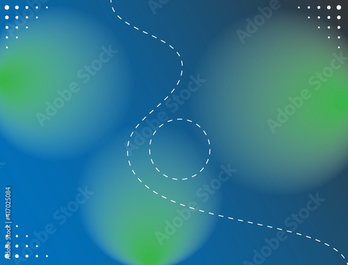 Light leak background with dominant blue to dark color gradient and wavy dotted lines and dots in some parts