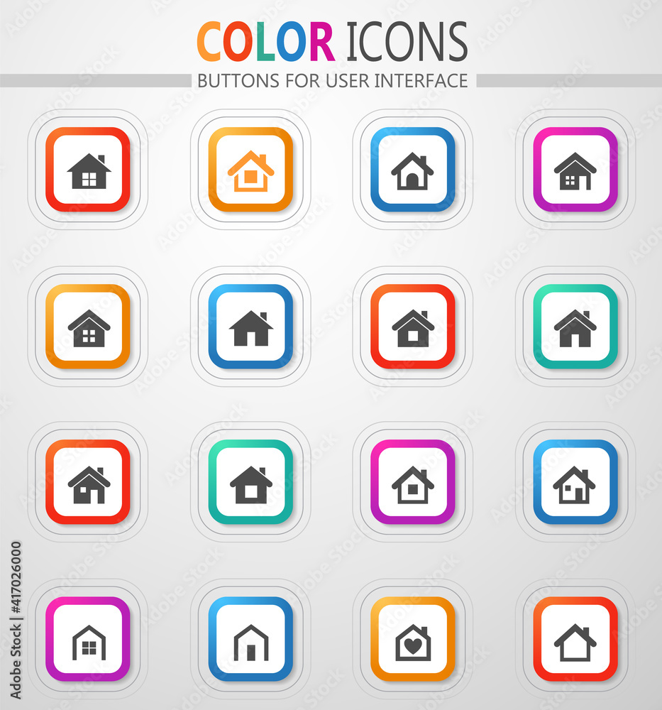 Home appliances icons set Home appliances icons set