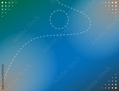 Light leak background with dominant blue to light color gradient and wavy dotted lines and dots in some parts