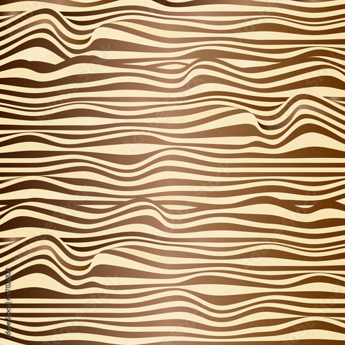 Abstract background. Waves of lines. Optical illusion.