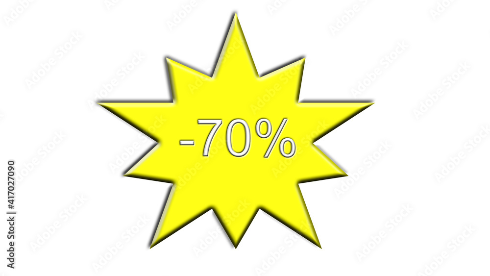 yellow star seventy percent discount yellow star seventy percent discount