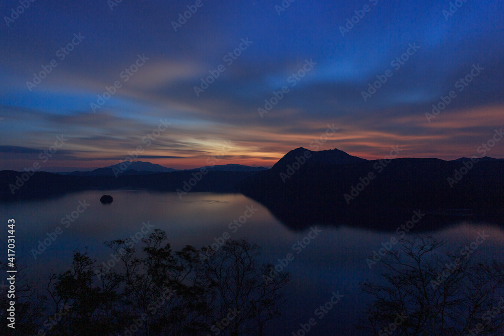 摩周第一展望台摩周湖の夜明けstock Photo Adobe Stock