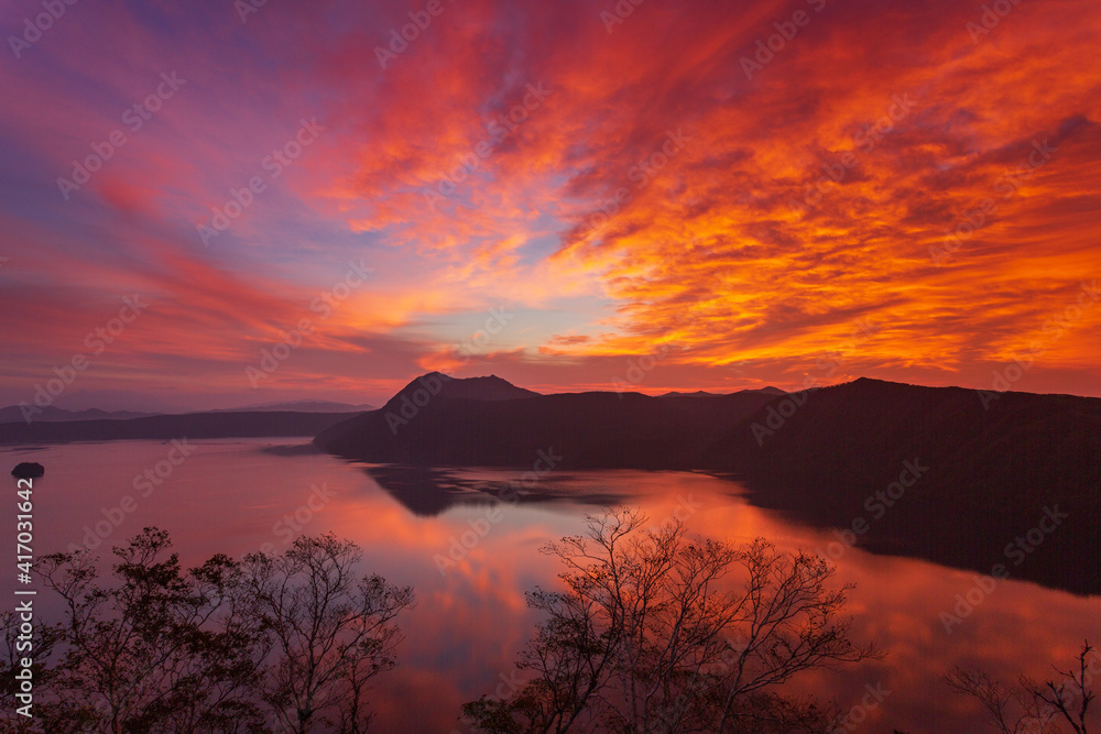 摩周第一展望台摩周湖の夜明けstock Photo Adobe Stock