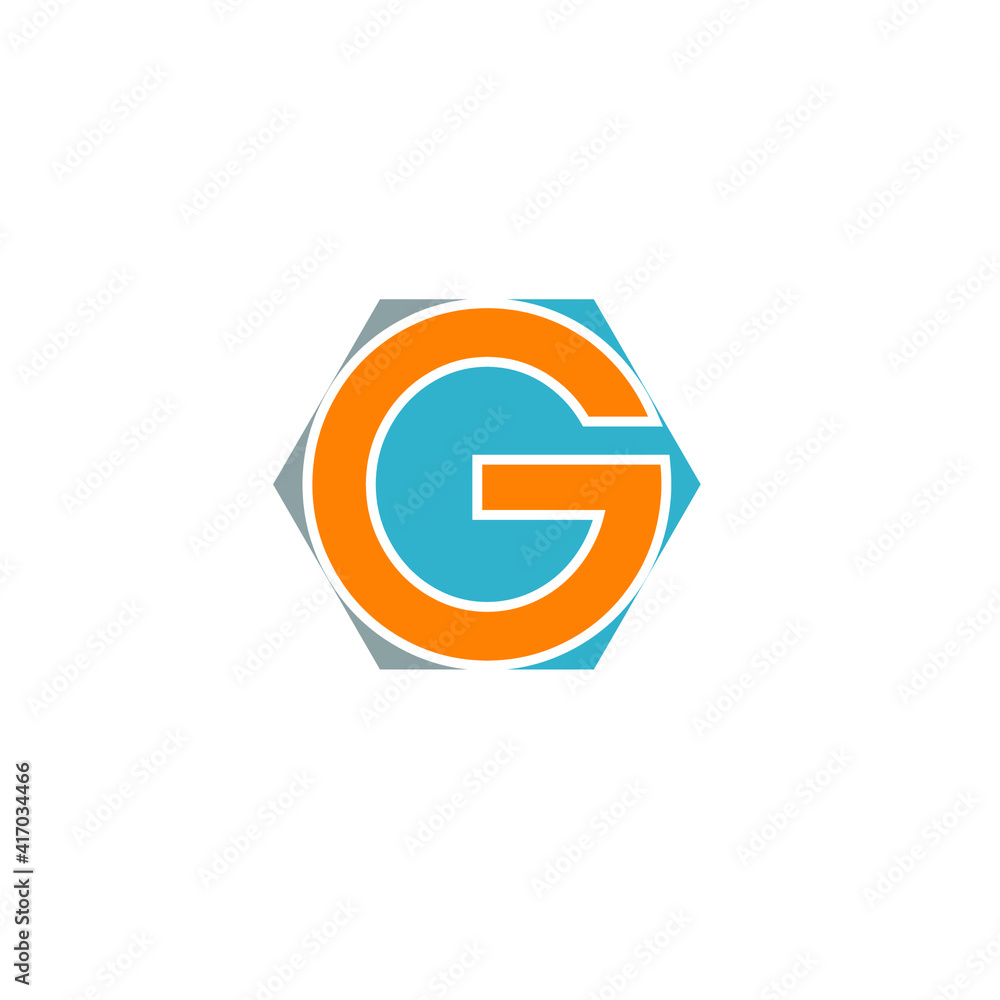 concept logo with letter , font  E, F, G, H