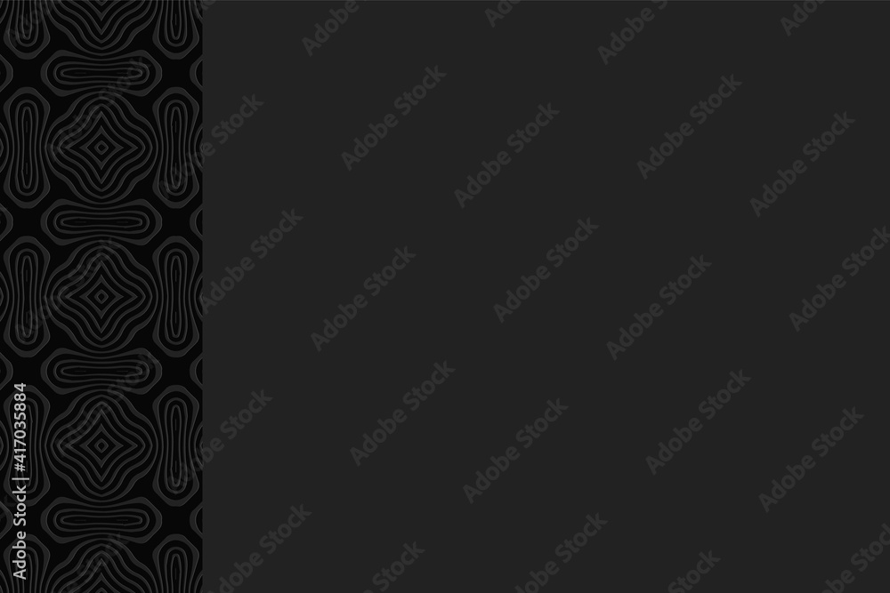Geometric convex volumetric background from a relief ethnic exotic pattern for presentations with vertical inserts. 3d black wallpaper in the style of Africa, Mexico. Geometric convex volumetric background from a relief ethnic exotic pattern for presentations with vertical inserts. 3d black wallpaper in the style of Africa, Mexico.