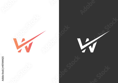 Simple Letter W Abstract Logo And Icon Design Template Vector