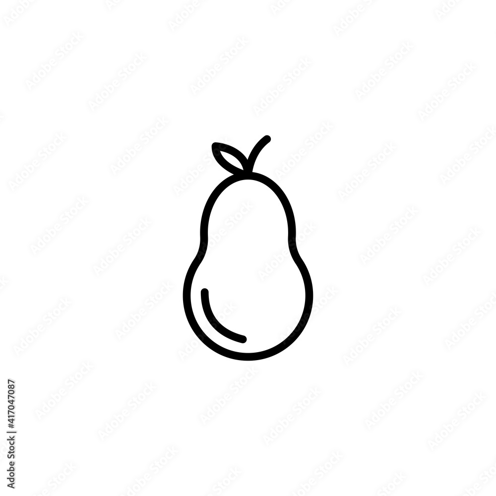 avocado icon, avocado symbol vector avocado icon, avocado symbol vector