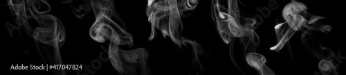 Fototapeta Naklejka Na Ścianę i Meble -  smoke isolated black background