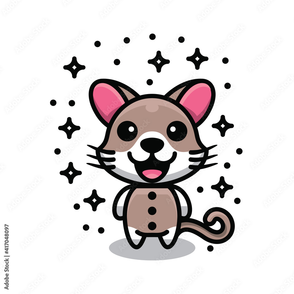 Simple Cat Mascot Logo Design. Abstract emblems, design concepts, logos, logo type elements Simple Cat Mascot Logo Design. Abstract emblems, design concepts, logos, logo type elements