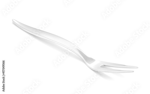 Carving fork on white background
